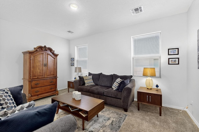 6383 Gannett Dr NE, Rio Rancho, NM 87144 - living area with light carpet and baseboards