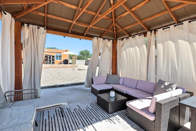 120 Itasca Rd SE, Rio Rancho, NM 87124 - view of patio / terrace with a gazebo and an outdoor hangout area