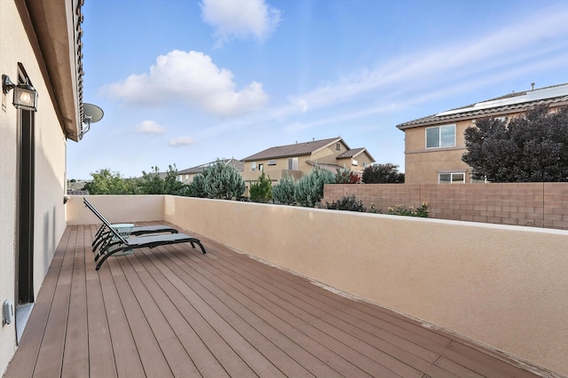 43 Vista Larga Pl NE, Rio Rancho, NM 87124 - view of wooden deck
