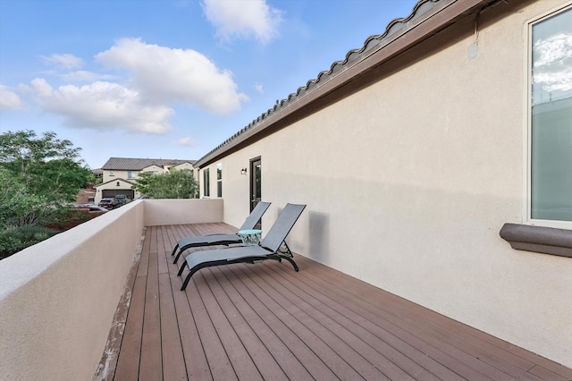 43 Vista Larga Pl NE, Rio Rancho, NM 87124 - view of wooden deck
