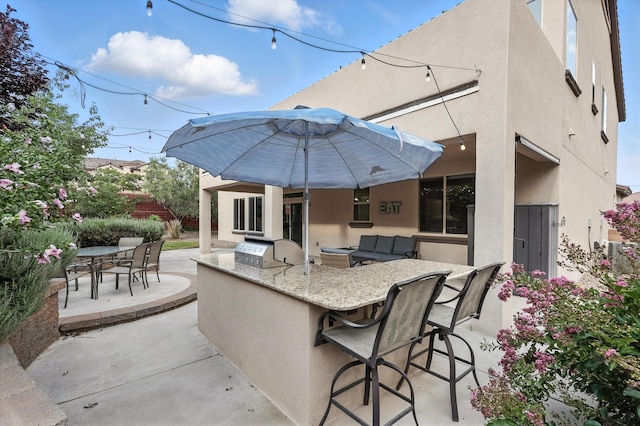 43 Vista Larga Pl NE, Rio Rancho, NM 87124 - view of patio / terrace with area for grilling