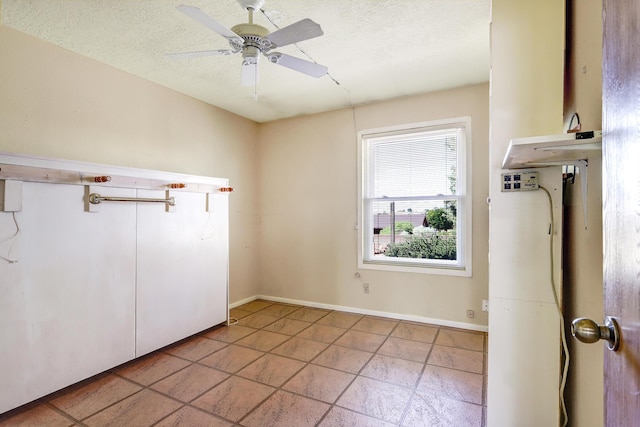 6054 Jack Rabbit Rd NE, Rio Rancho, NM 87144 - unfurnished bedroom featuring a textured ceiling and ceiling fan