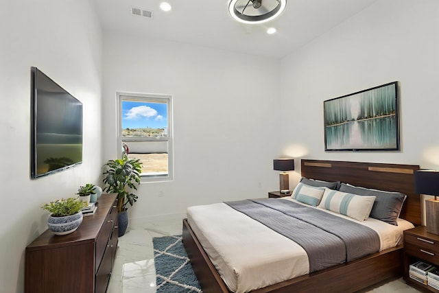 5624 Laredo, Rio Rancho, NM 87144 - bedroom featuring light marble finish flooring and baseboards