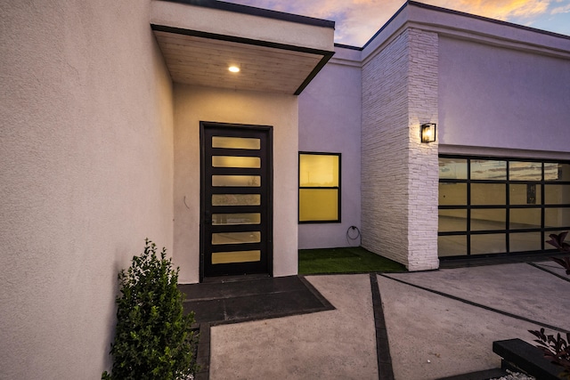 5624 Laredo, Rio Rancho, NM 87144 - doorway to property with stucco siding