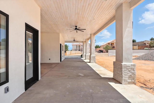 5624 Laredo, Rio Rancho, NM 87144 - view of patio featuring a ceiling fan