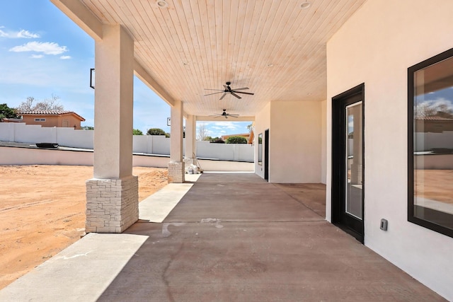 5624 Laredo, Rio Rancho, NM 87144 - view of patio featuring ceiling fan