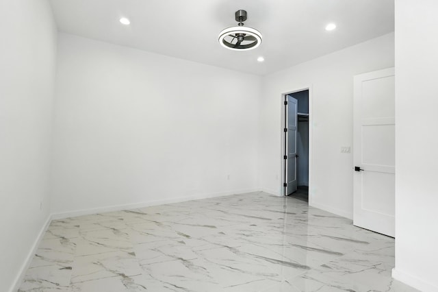 5624 Laredo, Rio Rancho, NM 87144 - unfurnished room with light marble finish flooring and recessed lighting
