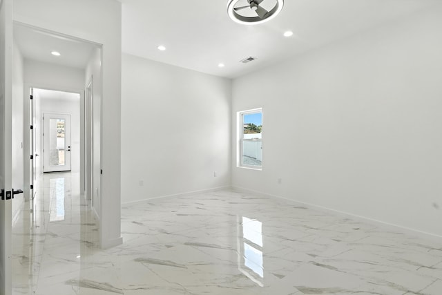 5624 Laredo, Rio Rancho, NM 87144 - unfurnished room with recessed lighting and light marble finish flooring