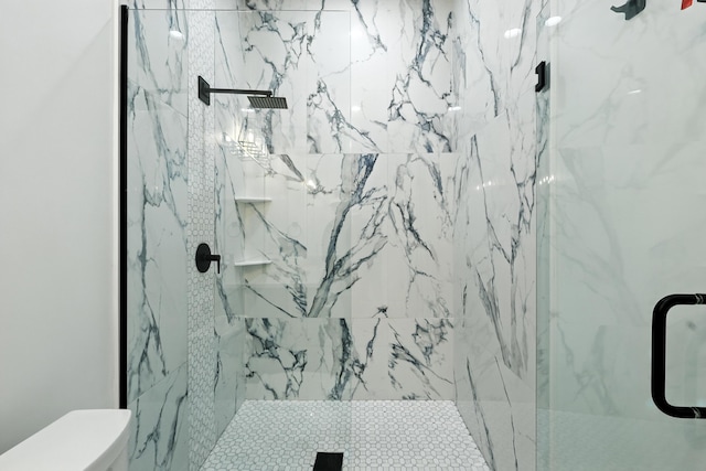 5624 Laredo, Rio Rancho, NM 87144 - full bathroom with a marble finish shower and toilet