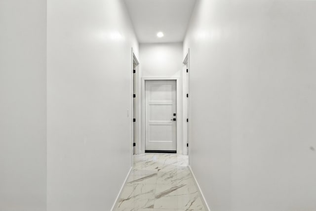 5624 Laredo, Rio Rancho, NM 87144 - hallway with light marble finish floors and recessed lighting