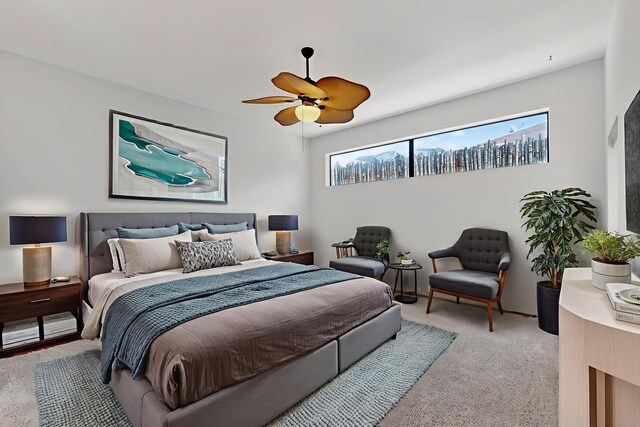 1865 Tramway Terrace Loop NE, Albuquerque, NM 87122 - bedroom with light carpet and ceiling fan