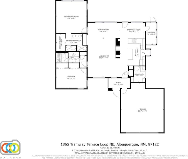 1865 Tramway Terrace Loop NE, Albuquerque, NM 87122 - view of room layout