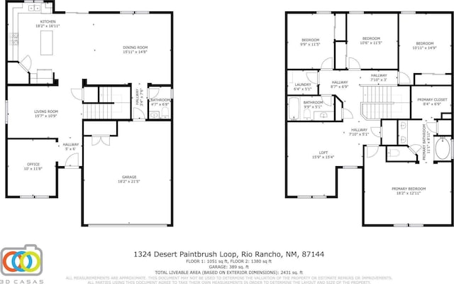 1324 Desert Paintbrush Loop, Rio Rancho, NM 87144 - view of property floor plan