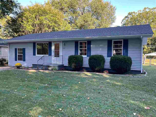 106 Wiley Dr, Munford, TN 38058 - ranch-style home with a front lawn