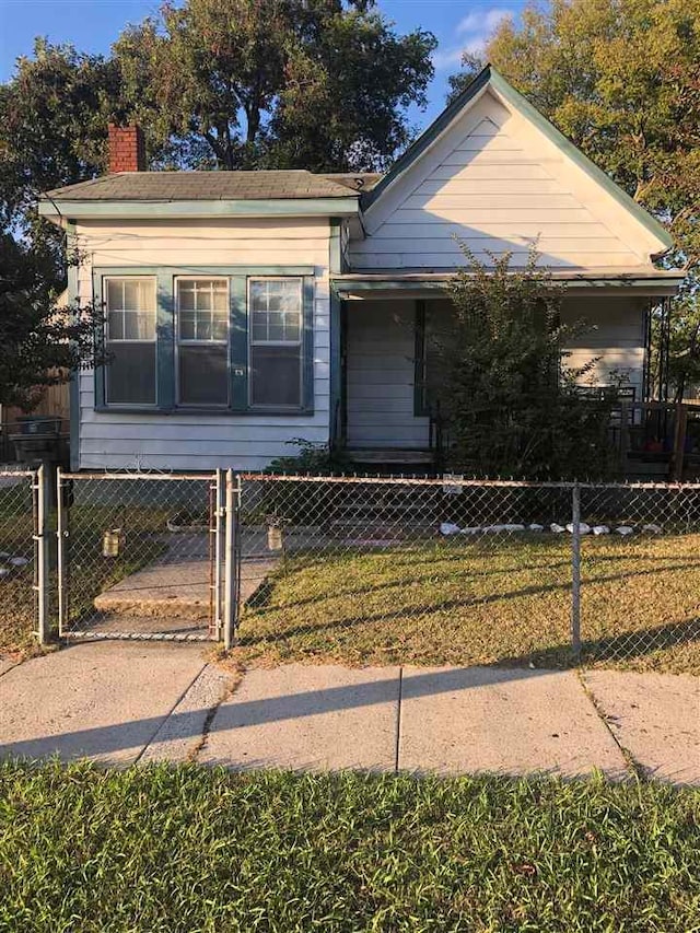 view of bungalow-style home