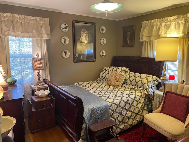 245 S Mendenhall Rd, Memphis, TN 38117 - bedroom with ornamental molding and dark hardwood / wood-style floors