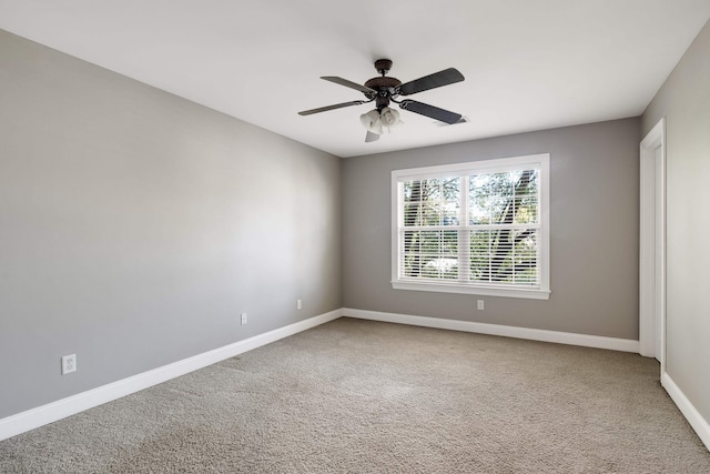 1615 Cedar Lake Cir, Hernando, MS 38632 - spare room featuring ceiling fan and light colored carpet