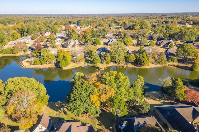 1615 Cedar Lake Cir, Hernando, MS 38632 - bird's eye view with a water view