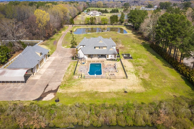 11911 Pete Dr, Collierville, TN 38017 - drone / aerial view featuring a water view