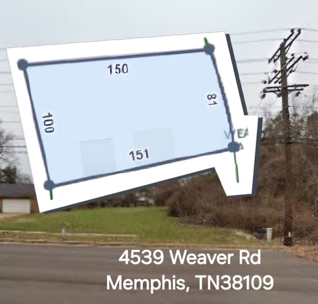 4539 Weaver Rd, Memphis TN, 38109 land for sale