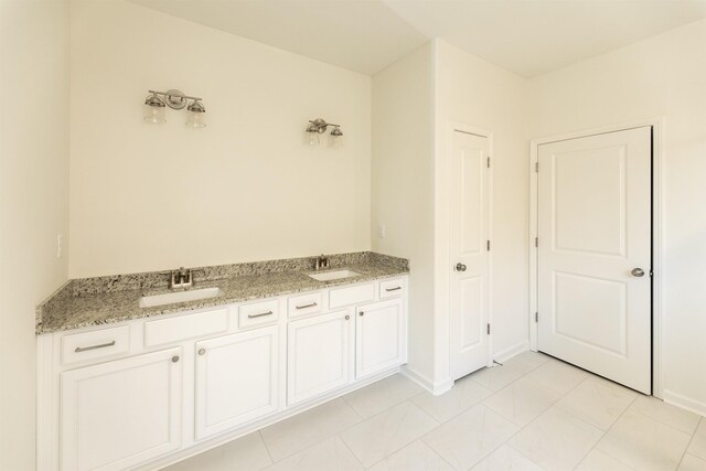 bathroom with vanity