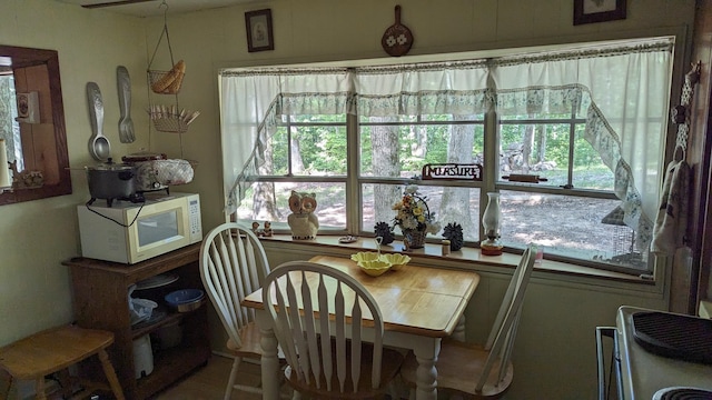 view of dining area