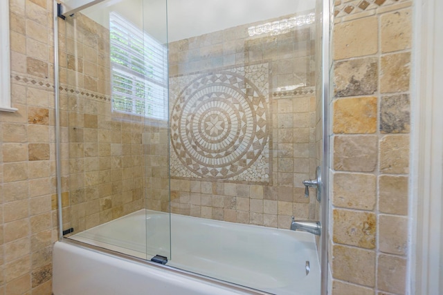 full bath featuring enclosed tub / shower combo