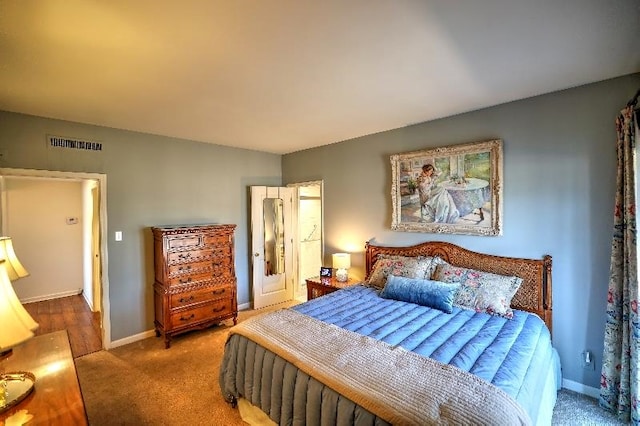 475 N Highland Ave Unit 3G, Memphis, TN 38122 - bedroom with dark colored carpet