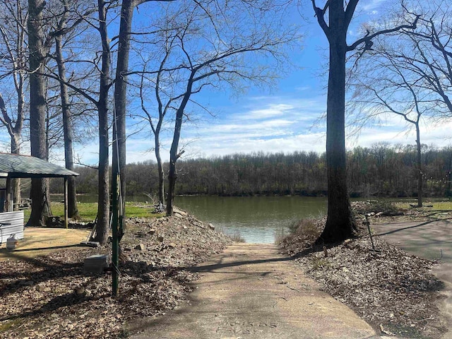 view of property view of water