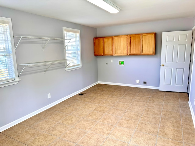 view of tiled empty room