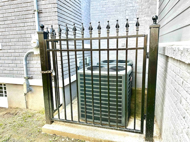 view of gate with central AC