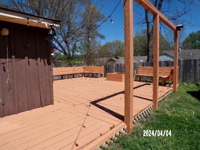 view of deck