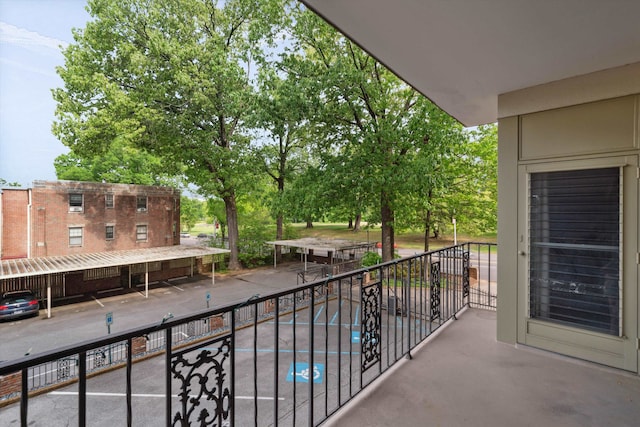 view of balcony