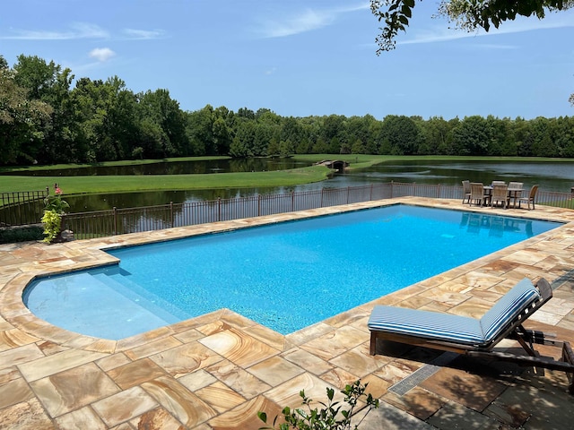 view of pool with a patio area