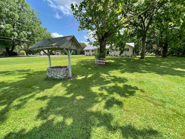 view of yard featuring a gazebo