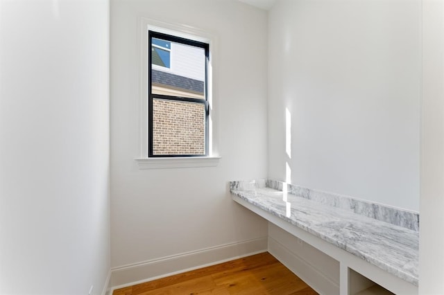 interior space featuring hardwood / wood-style floors