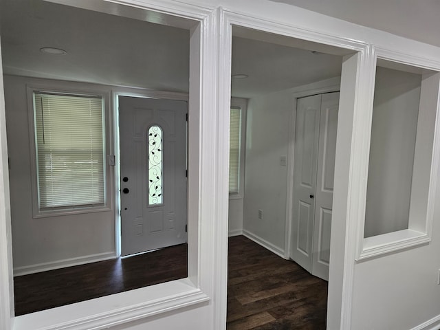 5907 Old Millington Rd, Millington, TN 38053 - entryway featuring dark wood-type flooring