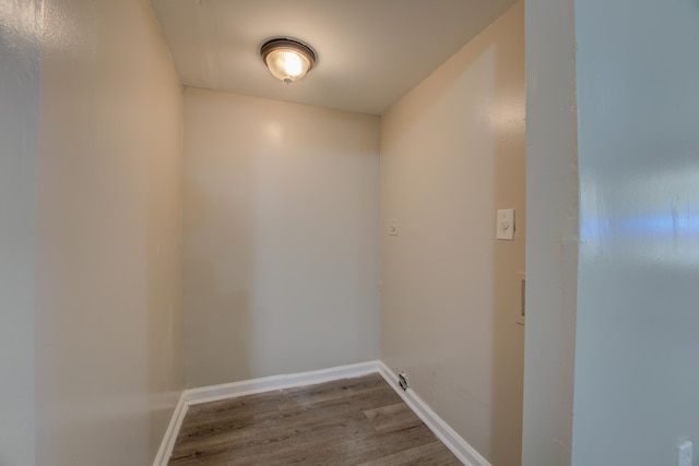 interior space with wood-type flooring