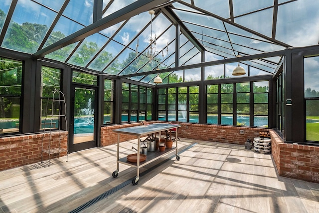 sunroom / solarium with plenty of natural light