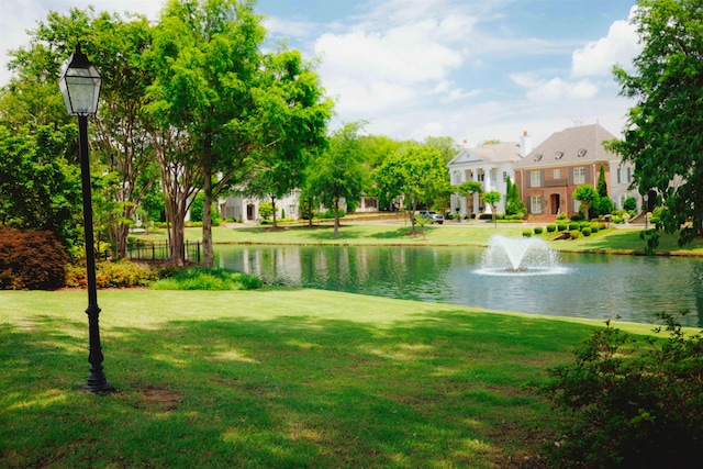 view of property view of water