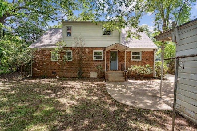 back of house featuring a patio area