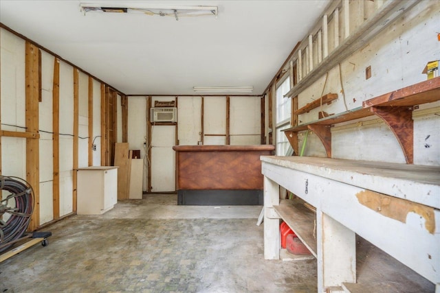 interior space with a wall unit AC