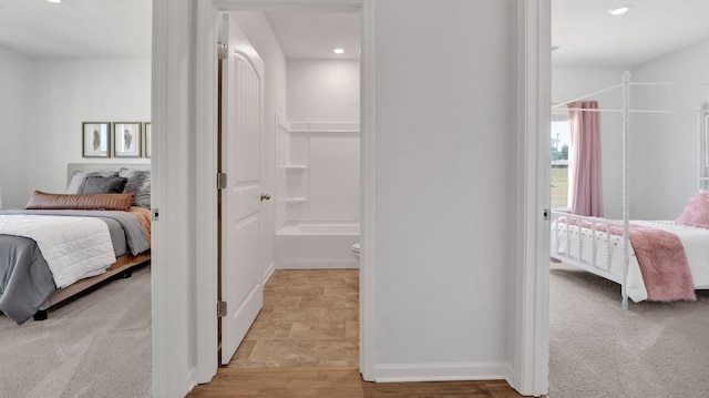 525 Azalea Dr, Somerville, TN 38068 - bedroom featuring ensuite bathroom, baseboards, and recessed lighting
