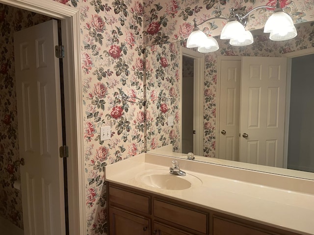 bathroom featuring vanity