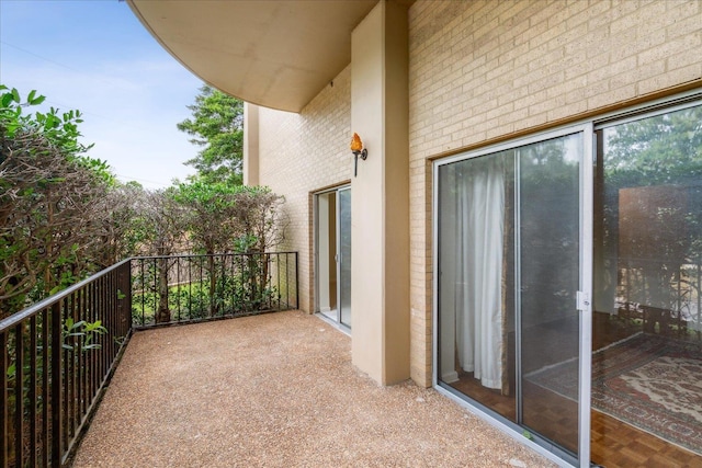 view of balcony