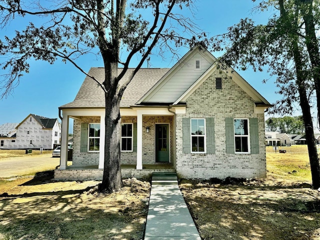 view of front of property with a porch