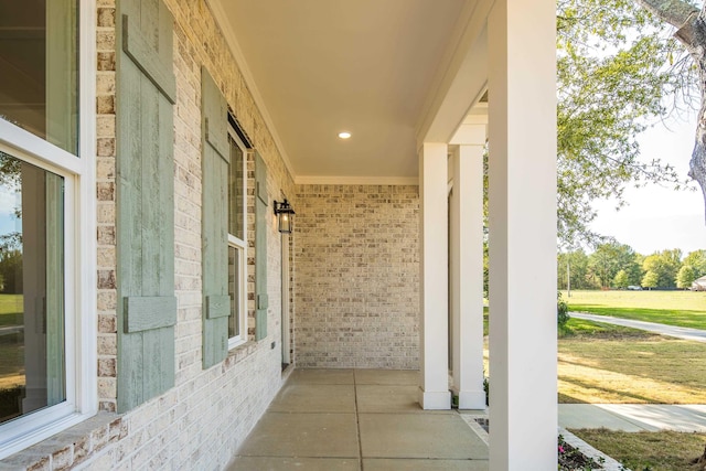 view of patio / terrace featuring covered porch