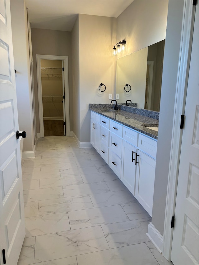 bathroom featuring vanity