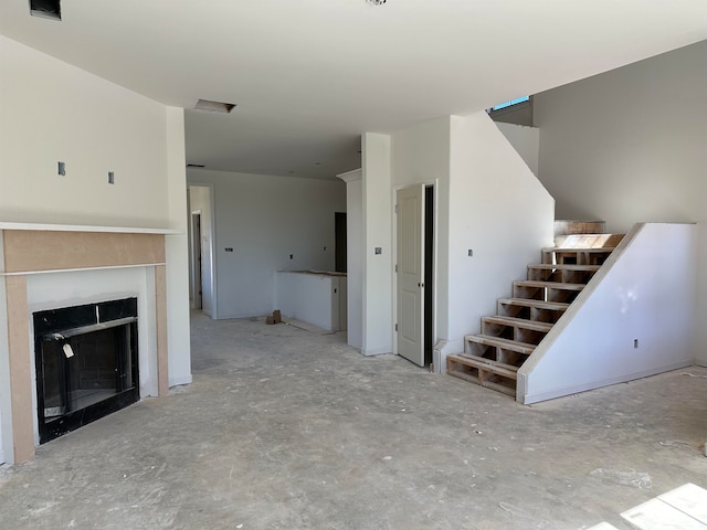 view of unfurnished living room