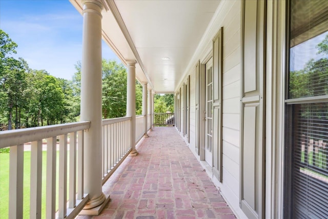 view of balcony